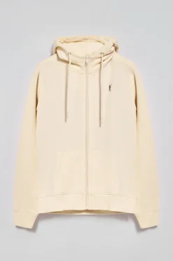 Polo Club Sweat-Shirts*Sweat écru zippé et capuche avec broderie Rigby Go Beige
