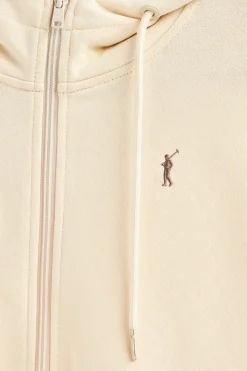Polo Club Sweat-Shirts*Sweat écru zippé et capuche avec broderie Rigby Go Beige