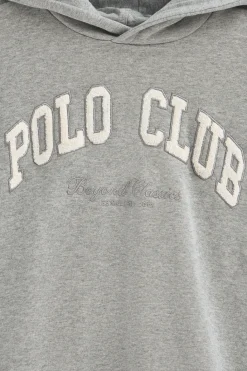 Polo Club Sweat-Shirts*Sweat gris chiné avec capuche et logo established 2012 Gris Vigoré