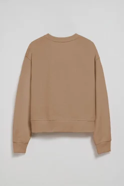 Polo Club Sweat-Shirts*Sweat marron clair à col ras du cou et broderie Rigby Go Brun