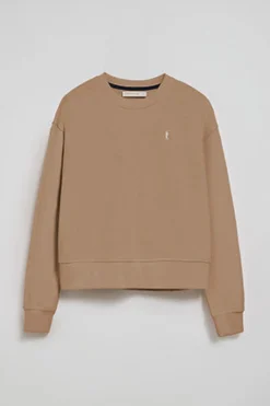 Polo Club Sweat-Shirts*Sweat marron clair à col ras du cou et broderie Rigby Go Brun