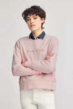 Polo Club Sweat-Shirts*Sweat avec logo caoutchouté sur le devant Rose