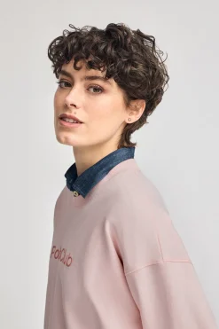Polo Club Sweat-Shirts*Sweat avec logo caoutchouté sur le devant Rose