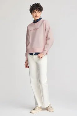 Polo Club Sweat-Shirts*Sweat avec logo caoutchouté sur le devant Rose