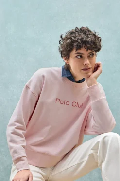Polo Club Sweat-Shirts*Sweat avec logo caoutchouté sur le devant Rose