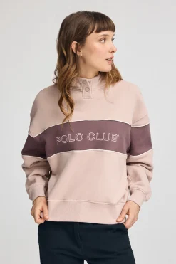 Polo Club Sweat-Shirts*Sweat avec capuche et logo Rose pâle