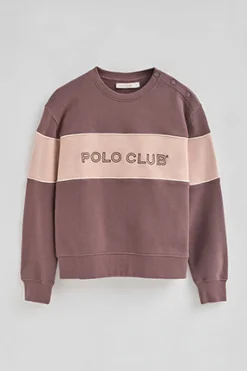 Polo Club Sweat-Shirts*Sweat à coupe boxy et logo Rose taupe