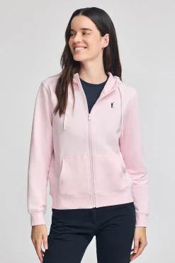 Polo Club Sweat-Shirts*Sweat zippé et capuche avec broderie Rigby Go Rose