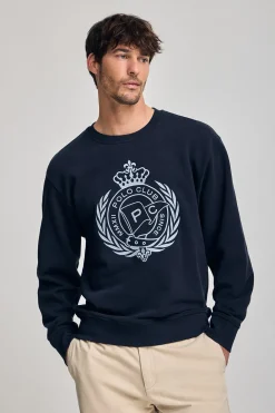 Polo Club Sweat-Shirts*Sweat Saddie avec motif nautique brodé Bleu Marine