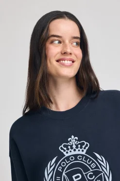 Polo Club Sweat-Shirts*Sweat Syren avec motif nautique brodé Bleu Marine