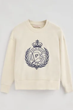 Polo Club Sweat-Shirts*Sweat Syren écru avec motif nautique brodé Beige