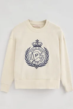 Polo Club Sweat-Shirts*Sweat Syren écru avec motif nautique brodé Beige