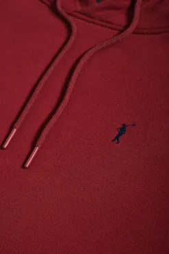 Polo Club Sweat-Shirts*Sweat-shirt à capuche avec poches et logo Rigby Go Grenat