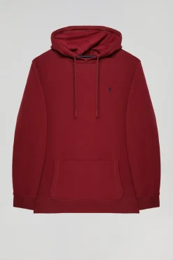 Polo Club Sweat-Shirts*Sweat-shirt à capuche avec poches et logo Rigby Go Grenat