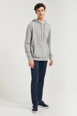 Polo Club Sweat-Shirts*Sweat-shirt à capuche gris chiné avec poches et logo Rigby Go Gris Vigoré