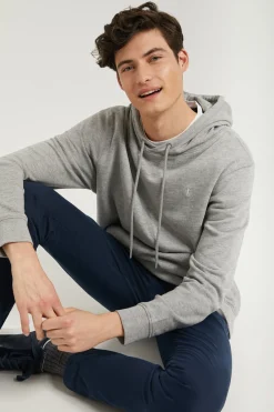 Polo Club Sweat-Shirts*Sweat-shirt à capuche gris chiné avec poches et logo Rigby Go Gris Vigoré