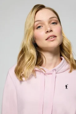 Polo Club Sweat-Shirts*Sweat-shirt à capuche pâle avec logo brodé Rigby Go Rose