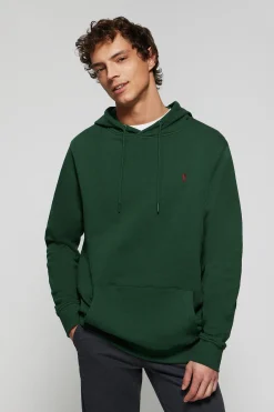 Polo Club Sweat-Shirts*Sweat-shirt à capuche avec poches et logo Rigby Go Vert Bouteille