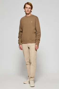 Polo Club Sweat-Shirts*Sweat-shirt à col ras du cou marron avec logo brodé Rigby Go Brun