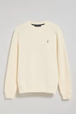 Polo Club Sweat-Shirts*Sweat-shirt à col ras du cou écru avec logo brodé Rigby Go Beige
