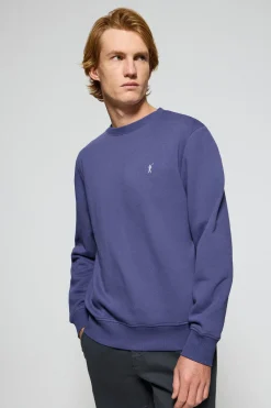 Polo Club Sweat-Shirts*Sweat-shirt à col ras du cou à logo brodé Rigby Go Bleu océan
