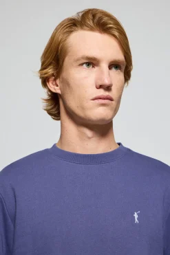 Polo Club Sweat-Shirts*Sweat-shirt à col ras du cou à logo brodé Rigby Go Bleu océan