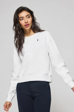 Polo Club Sweat-Shirts*Sweat-shirt à col ras du cou avec logo brodé Rigby Go Blanc