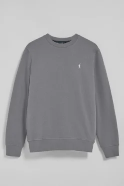 Polo Club Sweat-Shirts*Sweat-shirt à col ras du cou gris bitume avec logo brodé Rigby Go Asphalte