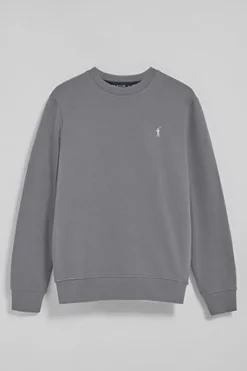 Polo Club Sweat-Shirts*Sweat-shirt à col ras du cou gris bitume avec logo brodé Rigby Go Asphalte