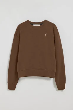 Polo Club Sweat-Shirts*Sweat-shirt à col ras du cou marron avec logo brodé Rigby Go Brun