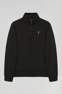 Polo Club Sweat-Shirts*Sweat-shirt à demi-fermeture éclair avec logo Rigby Go Noir