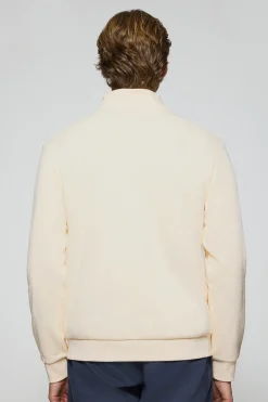 Polo Club Sweat-Shirts*Sweat-shirt à fermeture éclair partielle écru avec logo Rigby Go Beige