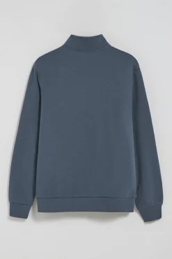 Polo Club Sweat-Shirts*Sweat-shirt à fermeture éclair partielle bleu avec logo Rigby Go Denim