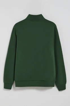 Polo Club Sweat-Shirts*Sweat-shirt à fermeture éclair partielle avec logo Rigby Go Vert Bouteille