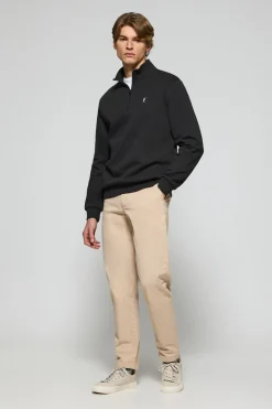 Polo Club Sweat-Shirts*Sweat-shirt à fermeture éclair partielle avec logo Rigby Go Noir