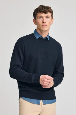 Polo Club Sweat-Shirts*Sweat-shirt ample Iconic avec logo en relief Bleu Marine