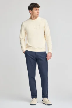 Polo Club Sweat-Shirts*Sweat-shirt ample Iconic écru avec logo en relief Beige