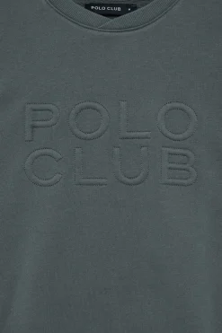 Polo Club Sweat-Shirts*Sweat-shirt ample Iconic gris avec logo en relief Gris Pierre