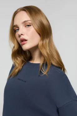 Polo Club Sweat-Shirts*Sweat-shirt basique navy à col ras du cou Minimal Bleu Marine
