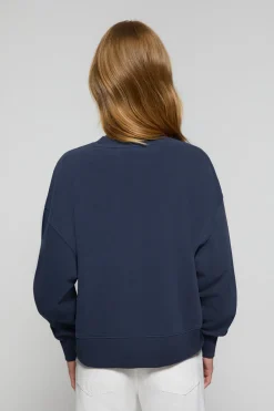 Polo Club Sweat-Shirts*Sweat-shirt basique navy à col ras du cou Minimal Bleu Marine