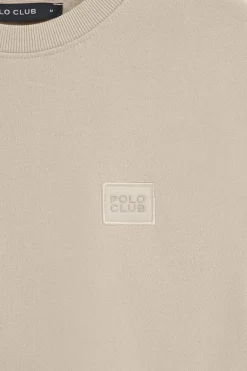 Polo Club Sweat-Shirts*Sweat-shirt à coupe décontractée avec logo Beige