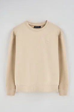 Polo Club Sweat-Shirts*Sweat-shirt détente à col ras du cou et détail Beige