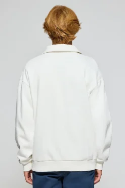 Polo Club Sweat-Shirts*Sweat-shirt Seldon à fermeture éclair partielle avec imprimé Beige