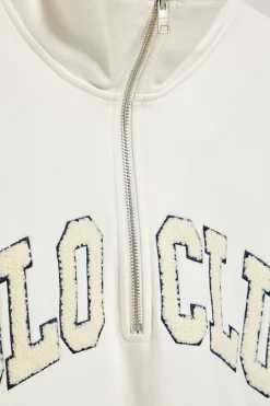 Polo Club Sweat-Shirts*Sweat-shirt Seldon à fermeture éclair partielle avec imprimé Beige