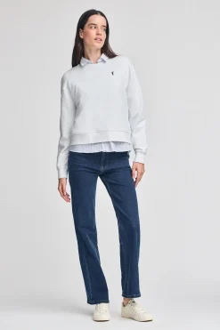 Polo Club Sweat-Shirts*Sweat-shirt à col ras du cou et broderie logo Rigby Go Blanc