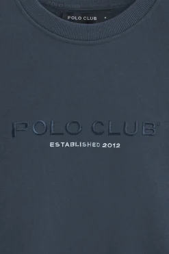 Polo Club Sweat-Shirts*Sweat-shirt bleu à coupe décontractée Established 2012 Denim