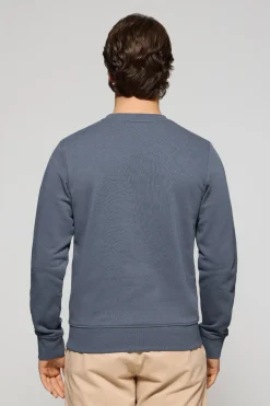 Polo Club Sweat-Shirts*Sweat-shirt bleu détente à col ras du cou et broderie Rigby Go Denim