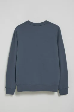 Polo Club Sweat-Shirts*Sweat-shirt bleu détente à col ras du cou et broderie Rigby Go Denim