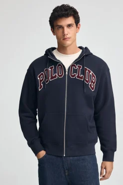 Polo Club Sweat-Shirts*Sweat-shirt à coupe ample avec logo Bleu Marine