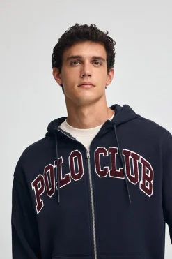 Polo Club Sweat-Shirts*Sweat-shirt à coupe ample avec logo Bleu Marine
